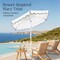 Best Choice Products 7.5ft Patio Market Umbrella with Wavy Trim, Fade-Resistant, Crank & Tilt, Wind Vent
